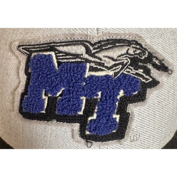 MTSU Blue Raiders 47 Brand College Adjustable Baseball Cap Wool Twill Middle TN - Picture 4 of 16